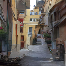 Load image into Gallery viewer, Image generated from a GAN trained on Joanne Hastie's travel images