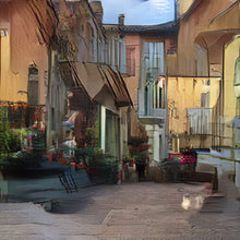 Load image into Gallery viewer, Image created by Joanne Hastie using a GAN trained on her travel photos