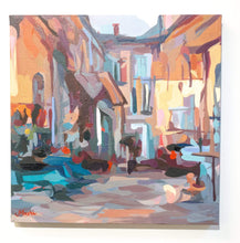 Load image into Gallery viewer, GAN Cityscape (no. 01) - Original painting by tech artist Joanne Hastie